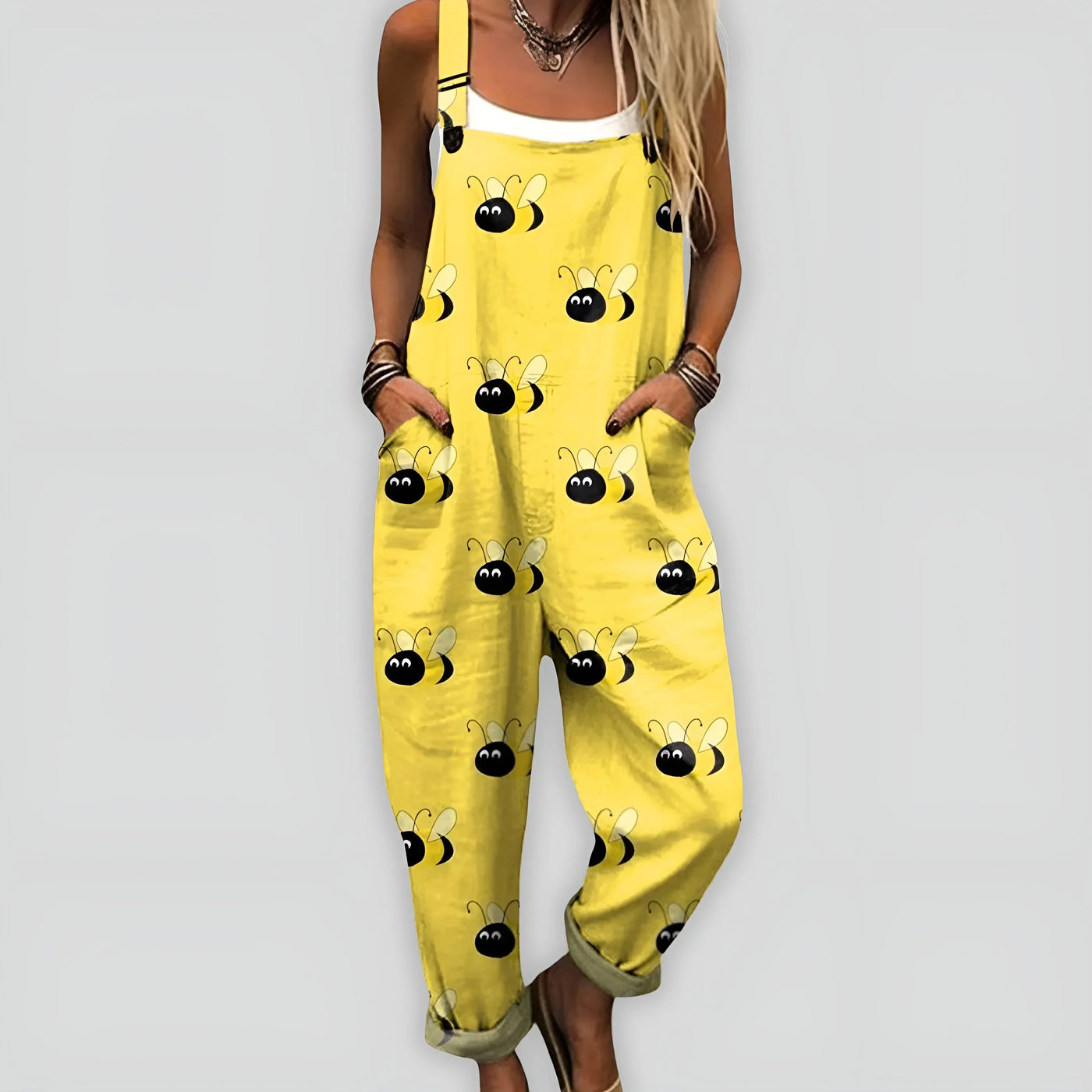 Anja™ - Komfortabel og Stilfuld Jumpsuit med Løs Pasform