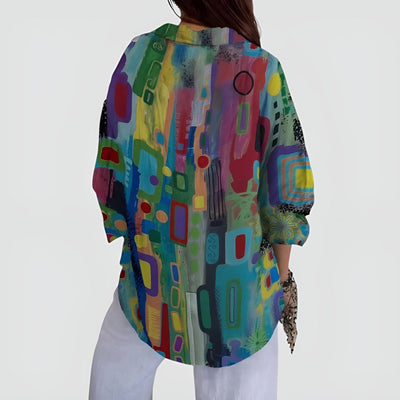 Gabbi™ - Bluse med geometrisk mønster